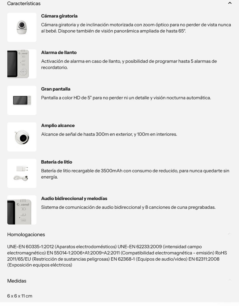 Jane vigilabebes Eye Pro