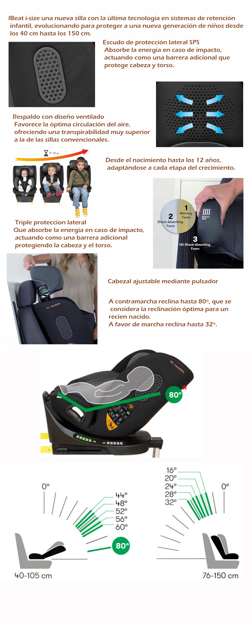casualplay silla de auto 40-150 BEAT I-Size