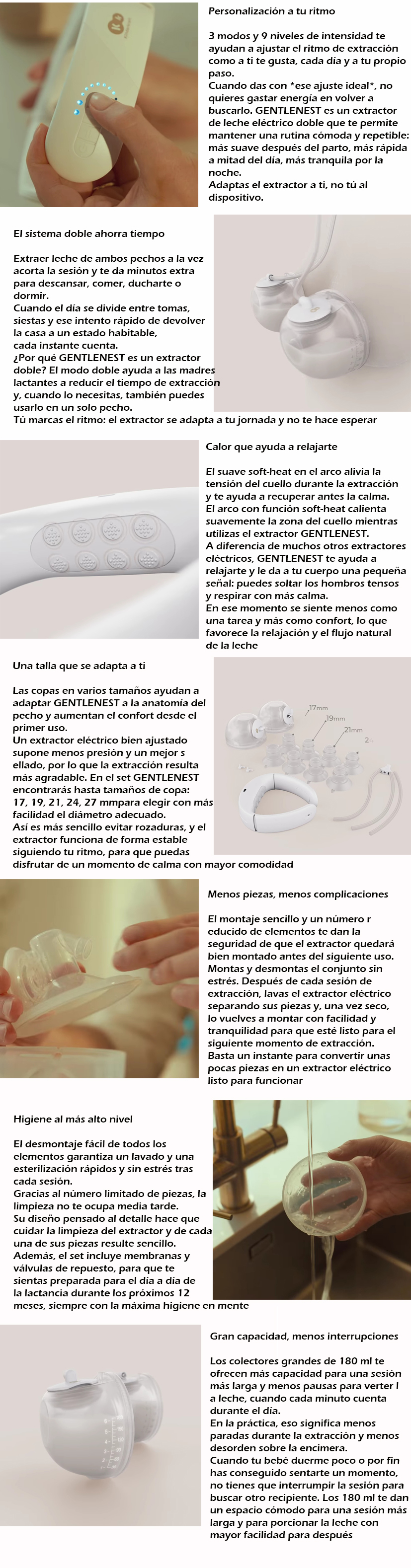Kinderkraft sacaleches con relajaci&oacute;n GENTLENEST