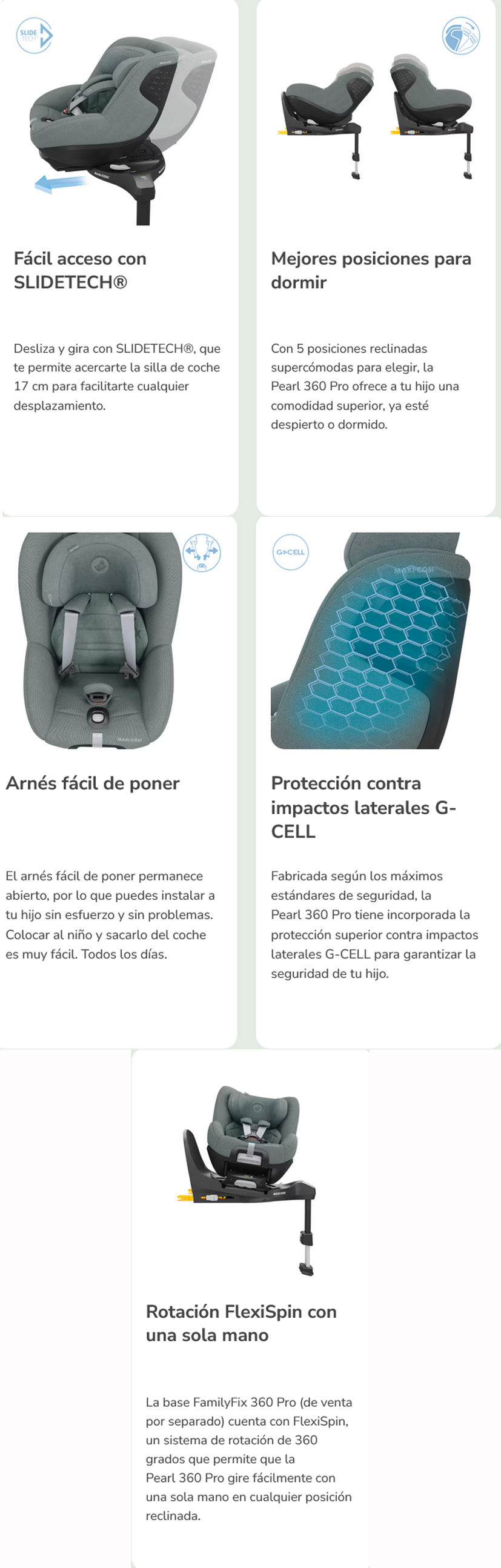 maxicosi silla pearl 360 pro