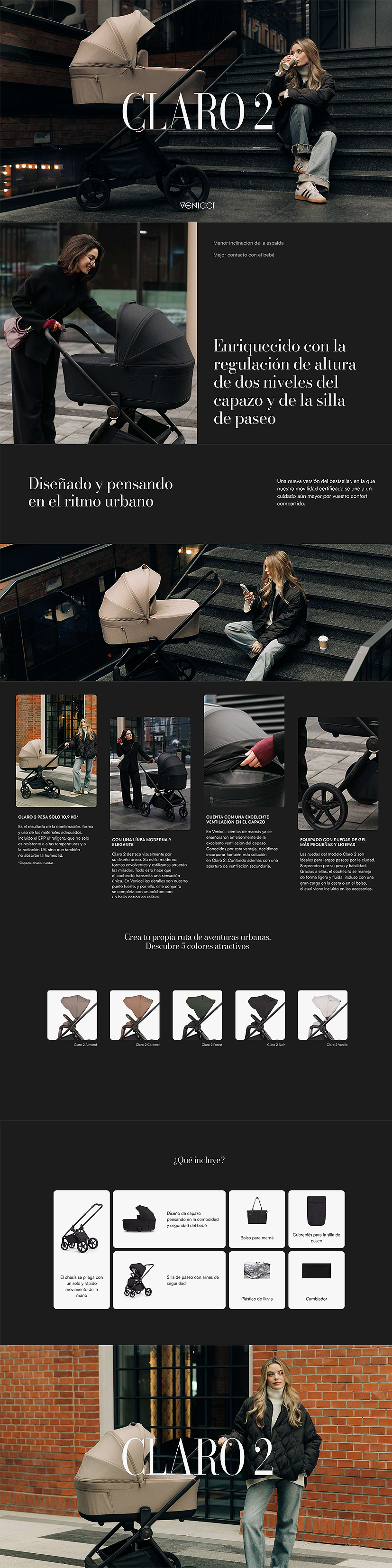 venicci claro2 coche de bebé venicci claro2 coche de bebé