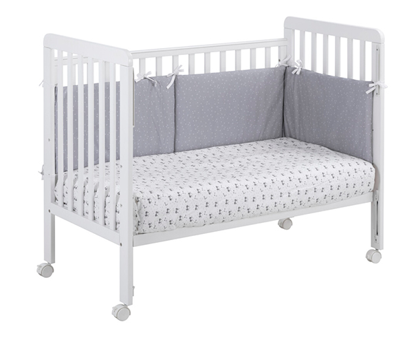 cuna lacada 60x120 BARI blanco