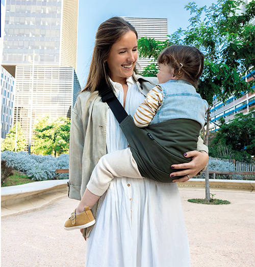 Portabebé ligero de cadera Ideado para hacer más llevadera la