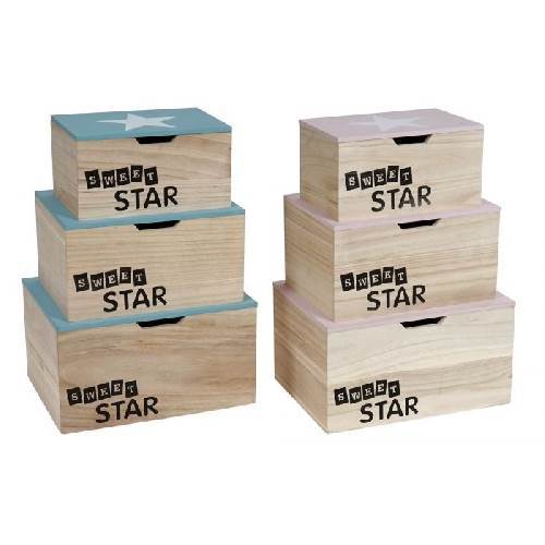 Caja madera SWEET STAR