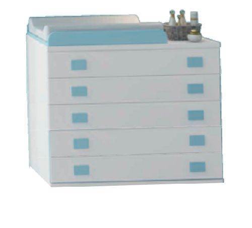 Cómoda  104x89x56 melamina 5 cajones