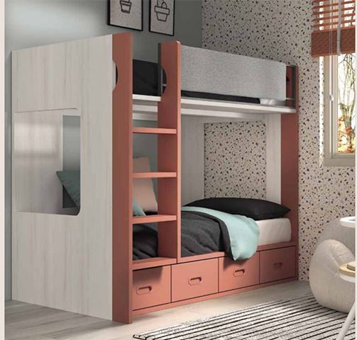 Litera con nido o cajones