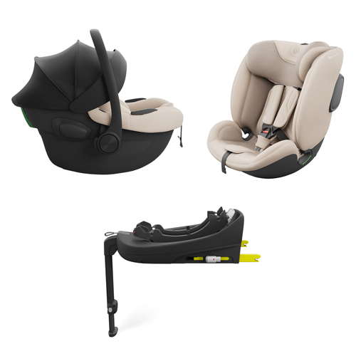 Coche YOXI TRIO con base y silla auto hasta 150cm