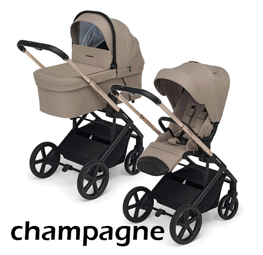 Coche TICTOC PRO 5 pzas. silla, capazo, portabebes, base y silla hasta 12 años