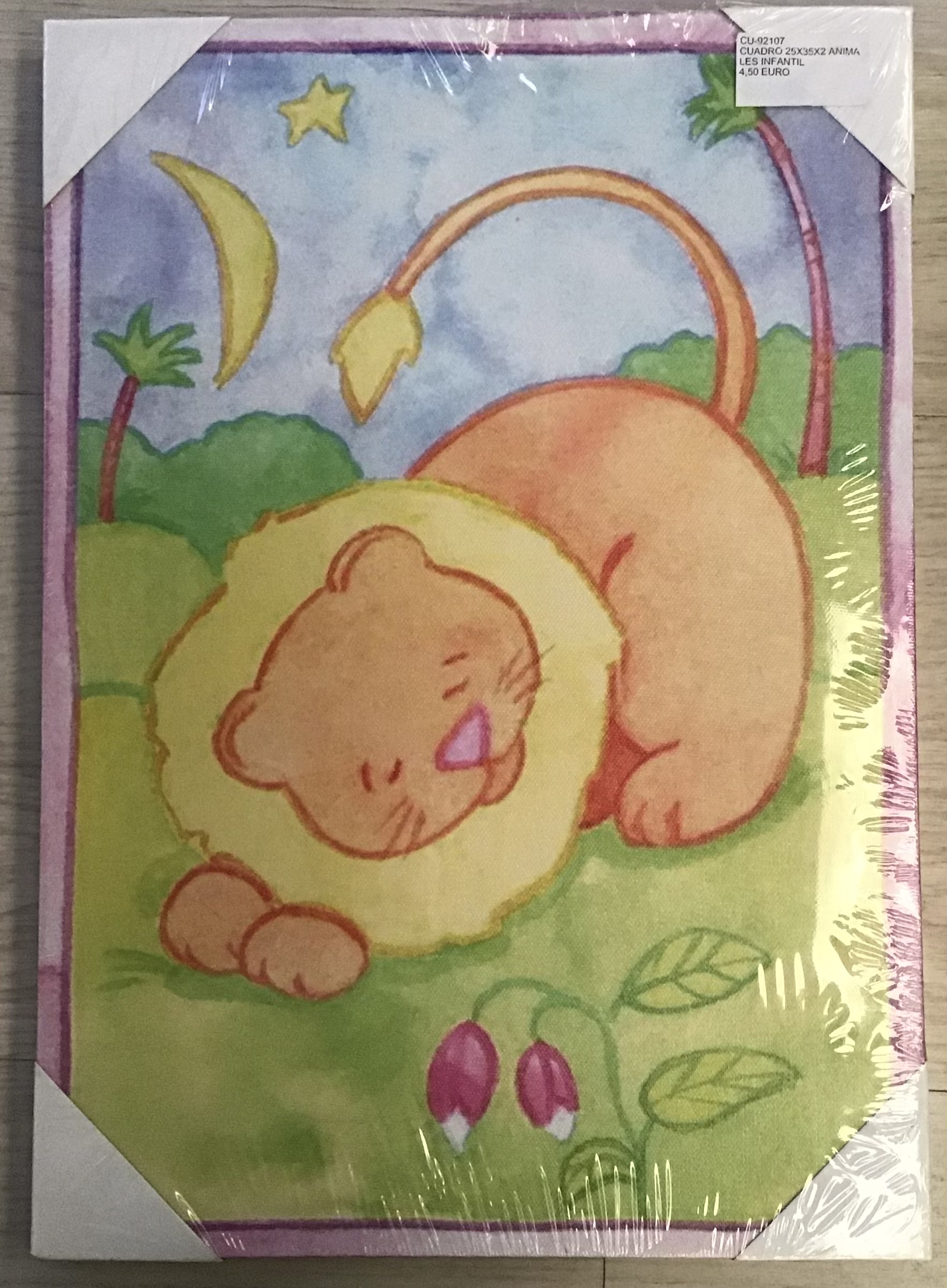 CUADRO 20X20X1 ANIMALES INFANTIL_