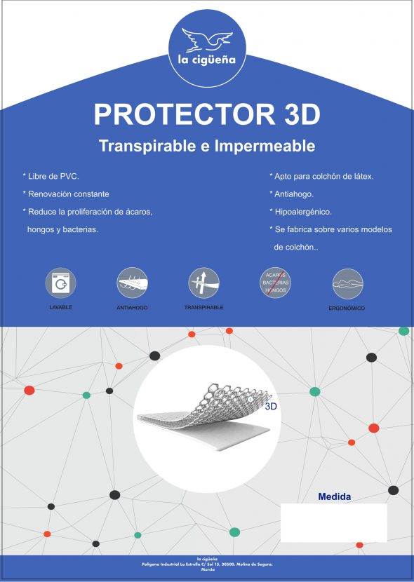 Protector 3D 40x80cm coche