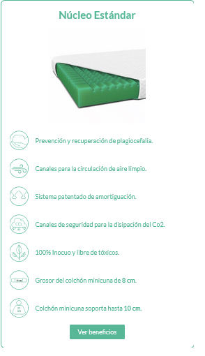 Colchón VOLANA CUNA 57x117 cm