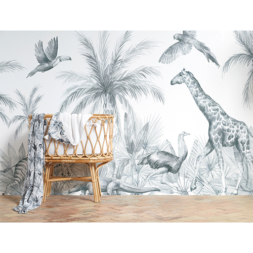 Conjunto ZEBRA ( mural+funda nordica+chichonera)