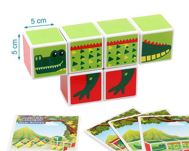 Puzzle magnetico