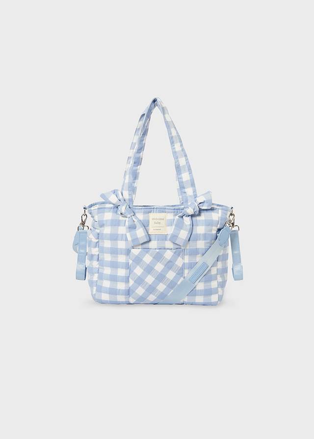 Bolso canastilla cuadros vichy