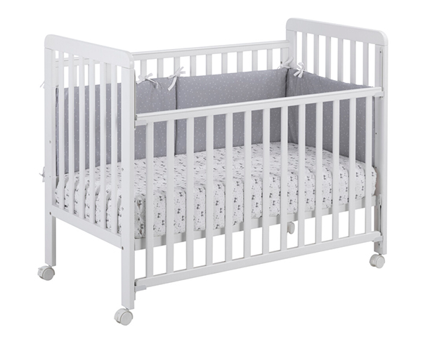 cuna lacada 60x120 BARI blanco